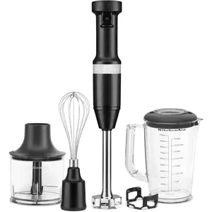 KitchenAid Variable Speed Corded Hand Blender With Accessories | Black Matte