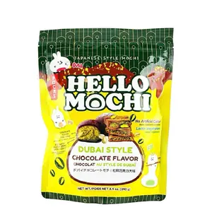 Hello Mochi Japanese Style Mochi Dubai Style Chocolate Flavor- 1 Bag 8.4 oz