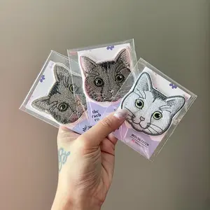 Custom Cat Iron On Patch Hand Embroidered Stylish Embroidery