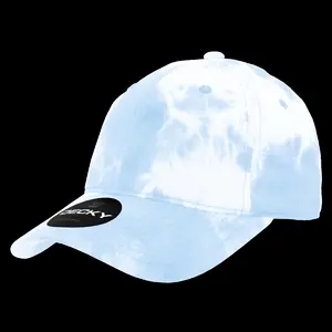 212 MAIN Dog & Cat Tie Dye Dad Hat - 6 Panel, Low Profile, Relaxed Fit, Blue, 1 Size Fits Most, One Size