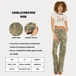 KANCAN - Camille Women's Denim High Rise Wide