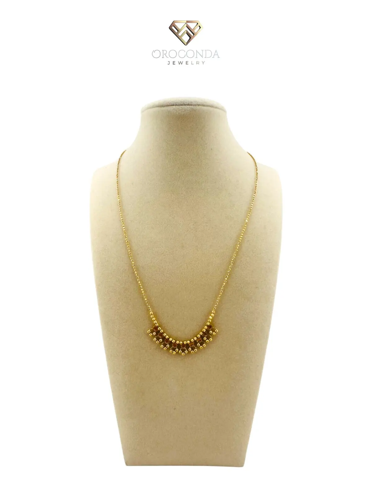 Oroconda Jewelry Gargantilla 14k Gold Bead Necklace with Classic Design for Everyday Wear & Special Occasions