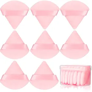 Triangle Shaped Powder Puff,Winter Soft, Dry and Wet Use Makeup, 8pcs Set Soft Makeup Foundation Sponge puff,Professional Makeup Tools For Womens