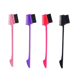 Gifts Bangs brush for hair, Bristle Hair Brush Edge Control Brush Teasing Comb for Women Hairline Brush for Human Hair Wigs Edge Control & Teasing Comb for Women's Styling(Random Color)