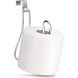 Over the Tank Toilet Paper Roll Holder Bathroom Toilet Paper Storage Chrome