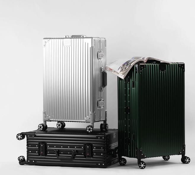 Aluminum Magnesium Alloy Luggage Premium Metal Suitcase TSA Lock Travel Case Aluminum Magnesium Alloy Luggage Premium Metal Suitcase TSA Lock Travel Case
