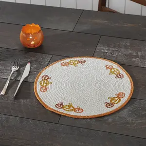 Country Halloween Braided Placemat