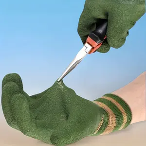 3 pairs of horticultural industrial gloves, wear-resistant and puncture-resistant, high quality, washable, suitable for picking roses and gardening operations