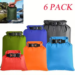 6 Pcs Waterproof Storage Bag Set,Outdoor Drying Bag,Used for Storage,Backpacking,Hiking,Kayaking,Drifting,Rowing,Camping,Fishing (1.5/2.5/3/3.5/5/8L),Halloween Party Gifts,Hand Tools Kits