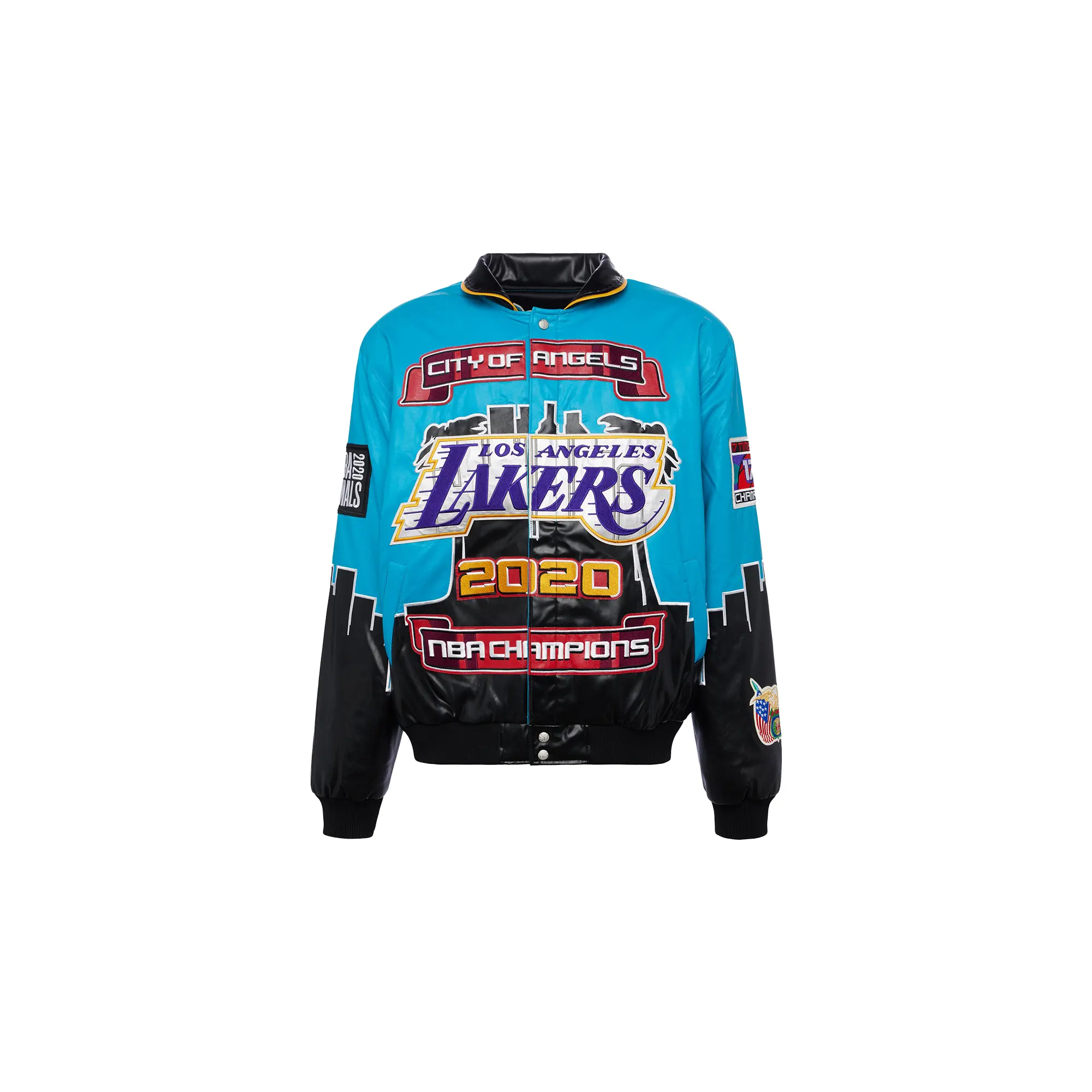 LA LAKERS CHAMPIONSHIP 2020 VEGAN LEATHER JACKET "LA LAKERS" NBA-201-LAK2020