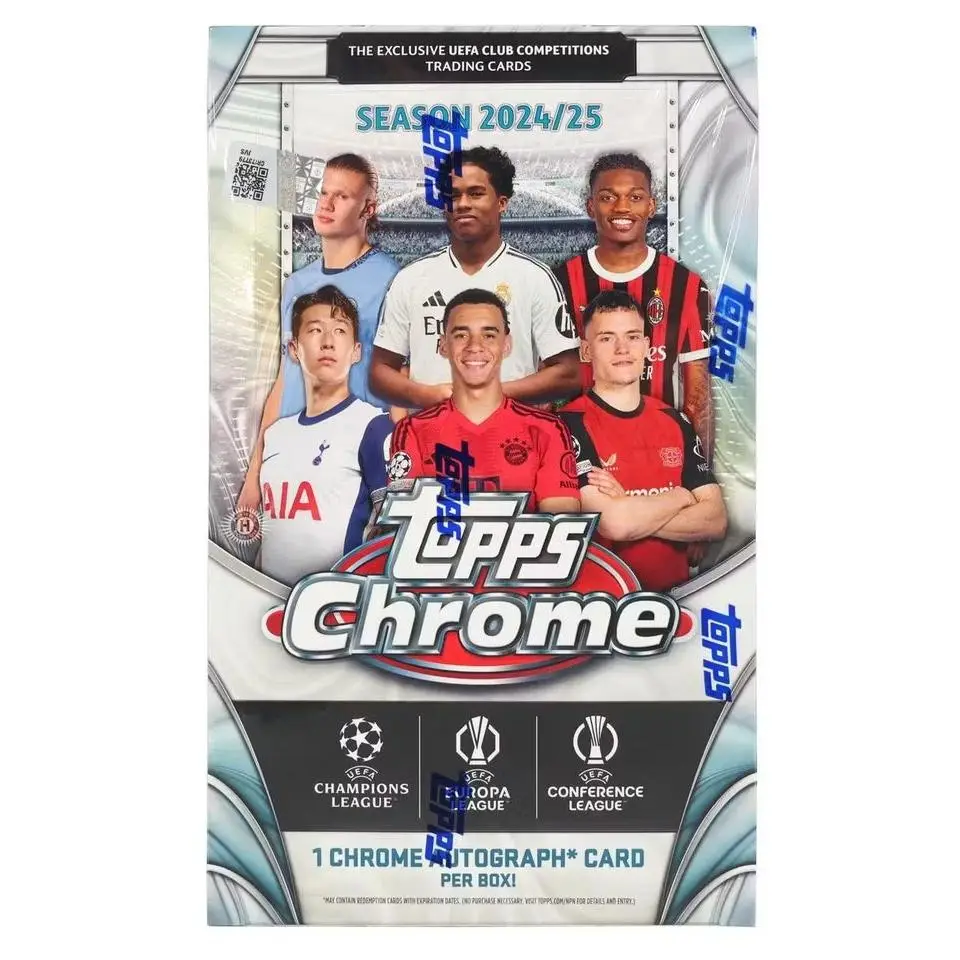 2024-25 Topps Chrome UEFA Club Competitions Soccer Hobby Trading Cards