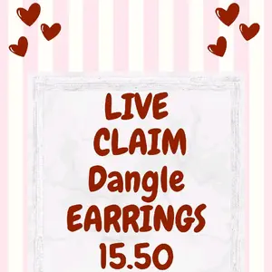 You Claim- Handmade polymerclay Dangles earrings.  Live Only