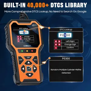 V511 OBD2 Scanner Diagnostic Tool, Check Engine Light Car Code Reader, I/M Readiness, DTC, Battery Voltage Tester, Reset, Live Data, Car Diagnostic Scan Tools for All OBDII Car Since 1996 system
