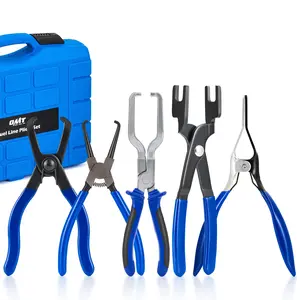 Orion Motor Tech Fuel Line Pliers Set, 5 pc Fuel Line Disconnect Pliers Set with Fuel Filter Caliper Hose Pipe Clamp Clip 80 Degree Disconnect Pliers, Heavy-Duty Fuel Pipe Repair Set for Auto Line, Hand Tools, Limited Time Deal