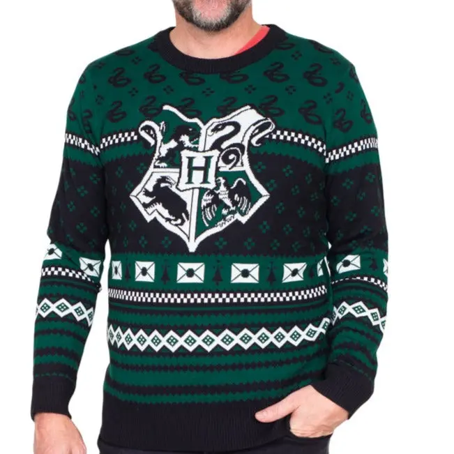 Harry Potter Slytherin Xmas Patterns Ugly Christmas Sweater Harry Potter Slytherin Xmas Patterns Ugly Christmas Sweater