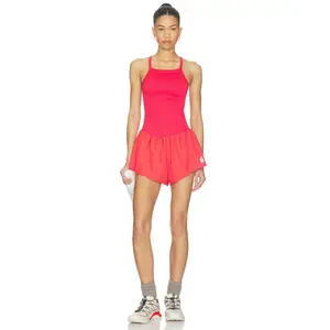 Free People FP Movement Carpe Diem Runsie in Victory Red