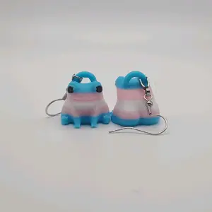 Frog Earrings -OneManMakes- Hypoallergenic-