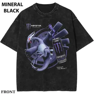 Lugia x monster Graphic Tee, Anime PKM T-shirt, Dark Dragon Anime Shirt, Purple Beast Energy Tee, Gamer Streetwear Graphic Tee Womenswear