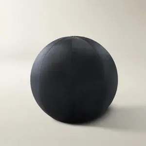 Z Gallerie Veda Velvet Ball Pillow 12" - Black