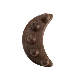 Wooden Massage Tool with Round Ball Design, Muscle Relaxation Massager for Neck Shoulder Back Body, Universal Full-Body Use