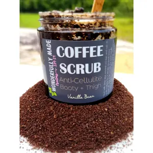 Coffee Scrub Anti-Cellulite Polish for Booty and Thigh Organic Exfoliating