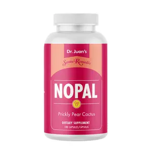 Santo Remedio Nopal, Sugar and Gluten Free Dietary Supplement, Prickly Pear Cactus Dietary Supplement, 700 mg, 180 Capsules, 90 Servings Per Container Healthcare Natural