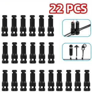 22 Packs Low Voltage Waterproof Replacement Landscape Light Cable Connector 12-20 Gauge Wire Connectors for Landscape Lighting Path Lights, Outdoor Tools