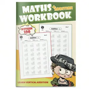 Kids Math Practice Game Toy, Step-by-Step Vertical Addition & Subtraction Drill Activity Sheets, Column Method Practice to Build Accuracy, Number Sense and Fast Calculation for Home and School