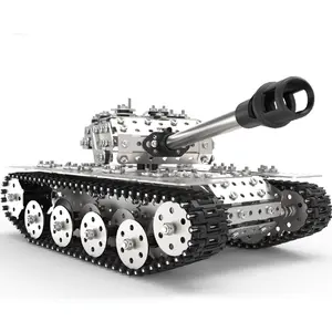 High Difficulty Tank Building Blocks Kit for Adults, Precision Metal Puzzle Model, Building Block Model, Interactive Learning Toy for Boys, DIY Assembly Craft