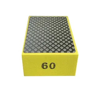 Diamond Hand Polishing Pads Heavy Duty 93mmx58mm Tile Glass Abrasive Grinding Block Pad Stone Marble Ceramic Abrasive Sanding Disc