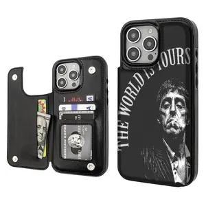 Phone Case with Multi-Space Storage, Business Card Holder, TPU Case - 4 Slots + Cash Pocket for SamsungS24 S25 iPhone 17 Pro Max Air 12 13 14 15 16 Plus, Fashion Gift