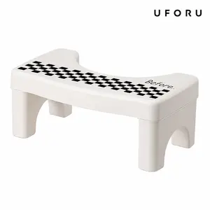 UFORU Adult Bathroom Toilet Stool, 1 Plastic Portable Footstool, Bathroom Non-slip Toilet Auxiliary Step Stool FathersDayGift#SummerVibes