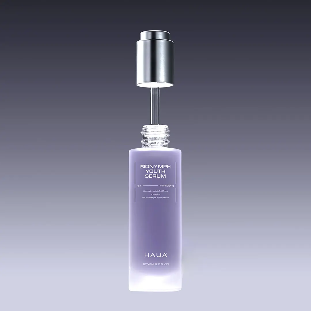 HAUA Official BioNymph Youth Serum 47ml | Patented Peptide Well-Aging Serum | Firming, Wrinkle Care & Deep Hydration | Korean Skincare Glow