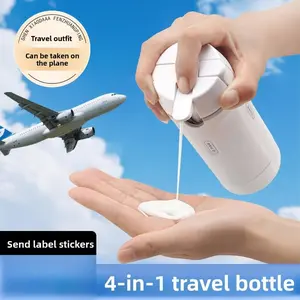 4-in-1 Travel Bottles Set | Leakproof Refillable Toiletry Containers for Travel