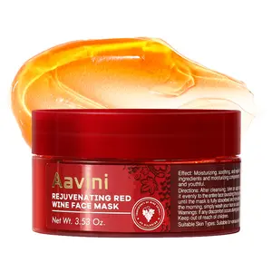 Aavini Rejuvenating Red Wine Face Mask Repair problem skin moisturize Brightening no-rinse