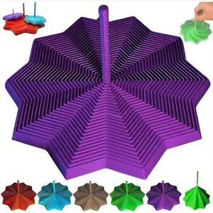 3D Printed Hexagonal Magic Spiral Tower, Rotating Visual Illusion Decor, Stress Relief Toy, Stress Relief Fidgeting, Fun Gift for Adults, Christmas Birthday New Year Present