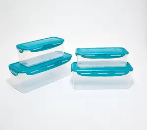 LocknLock 4-Pc Rectangle Fridge Storage Containers w/ Drip Trays