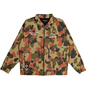 Primitive Apparel Men's Zip Up Jacket Good Time Canvas