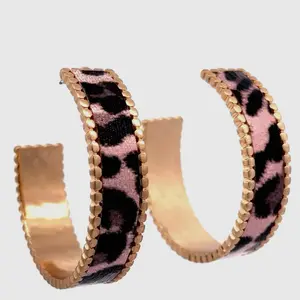 Pink Panther Hoop Earrings