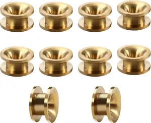 Universal String Trimmer  Eyelets - 10 Pack Brass Weed Eater Replacement Parts Compatible with Troy-Bilt, Craftsman, and More, Ideal for Lawn Mowers, Strimmer, and Brush Cutters