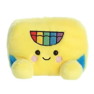 Palm Pals Adorable Doodle Crayon Box 5 inch Yellow Mini Soft Plush Collectable Stuffed Animal