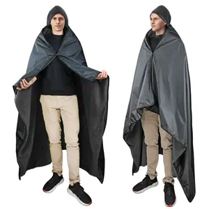 Catalonia Waterproof Blanket for Outdoors, Hooded Blanket Poncho | Windproof, Wearable, Portable | for Stadium, Picnics, School Sporting Events, Camping