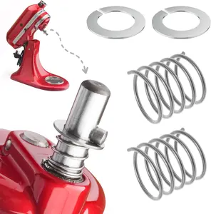2 Pack Stainless Steel Spring and Washer for Kit-chenaid Stand Mixer 3.5/4/5/6/7/8 Quart - Quick Install Accessories and Upgrade Parts Kit