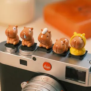 Cute Capybara Hot Shoe Cover for Fujifilm Sony Canon Nikon Olympus Camera - Kawaii Camera Accessories Dust Protector Plug for Fujifilm X Series XT5 XS20 X100V Sony A7 A6700 Canon EOS R5 R6 Nikon Z5 Z6 - Photography Gift Content Creator Essential