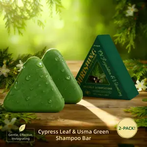 Hoegoa Herbal Shampoo Bar - BUY 1 GET 1 FREE, Natural Plant-Based Sulfate-Free Formula with Herbal Cleanse, Deep Cleansing, Oil Control, Strand Smoothing, Daily Freshness Boost, Suitable for Any Hair Type, Natural Shampoo, Sulfate Free Shampoo