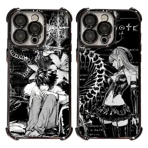 Anime Death Note Light Yagami Amane M-Misa Gotic Cool Phone Cases  for iPhone 17, 16, 15, 14, 13, 12, 11 Pro Air Plus ProMax and Samsung S26-S22 Plus shock-absorbing phone cases, fashionable gift.