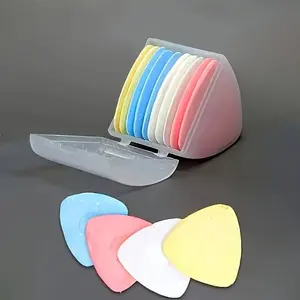 Upgrade Version Durable Sewing Chalk Set 10 Pieces, Triangle Markers & Storage Box, Essential for DIY Clothing Alterations