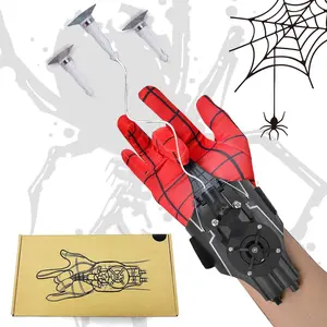 Spider Web Shooters Real,Spider Silk Launcher Wrist Toy for Kids, Realistic Web Launcher String, Cool Gadgets String Gloves Shooters Toy for Superhero Role-Play