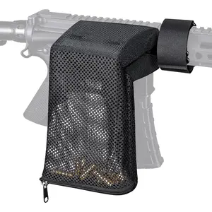 Brass Shell Collector Tactical Shell Collector Mesh Heat-Resistant Padded Mesh Brass Shell Collector with Zipper Bottom Quick Release Brass Shell Collector