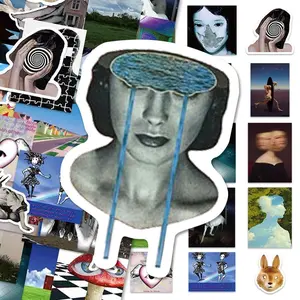 68pcs Dreamcore Aesthetic PVC Waterproof Stickers, Car Water Cup Luggage Phone Laptop Decals, Stylish Decorative Labels